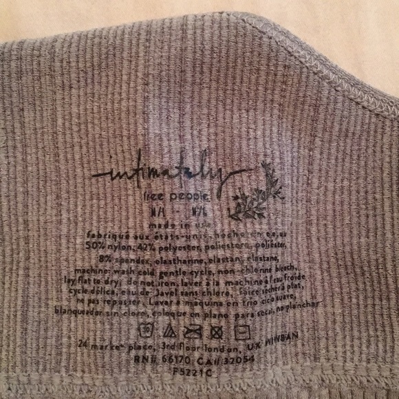 Intimately Free People gray bralette size M/L - Picture 2 of 3